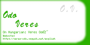 odo veres business card